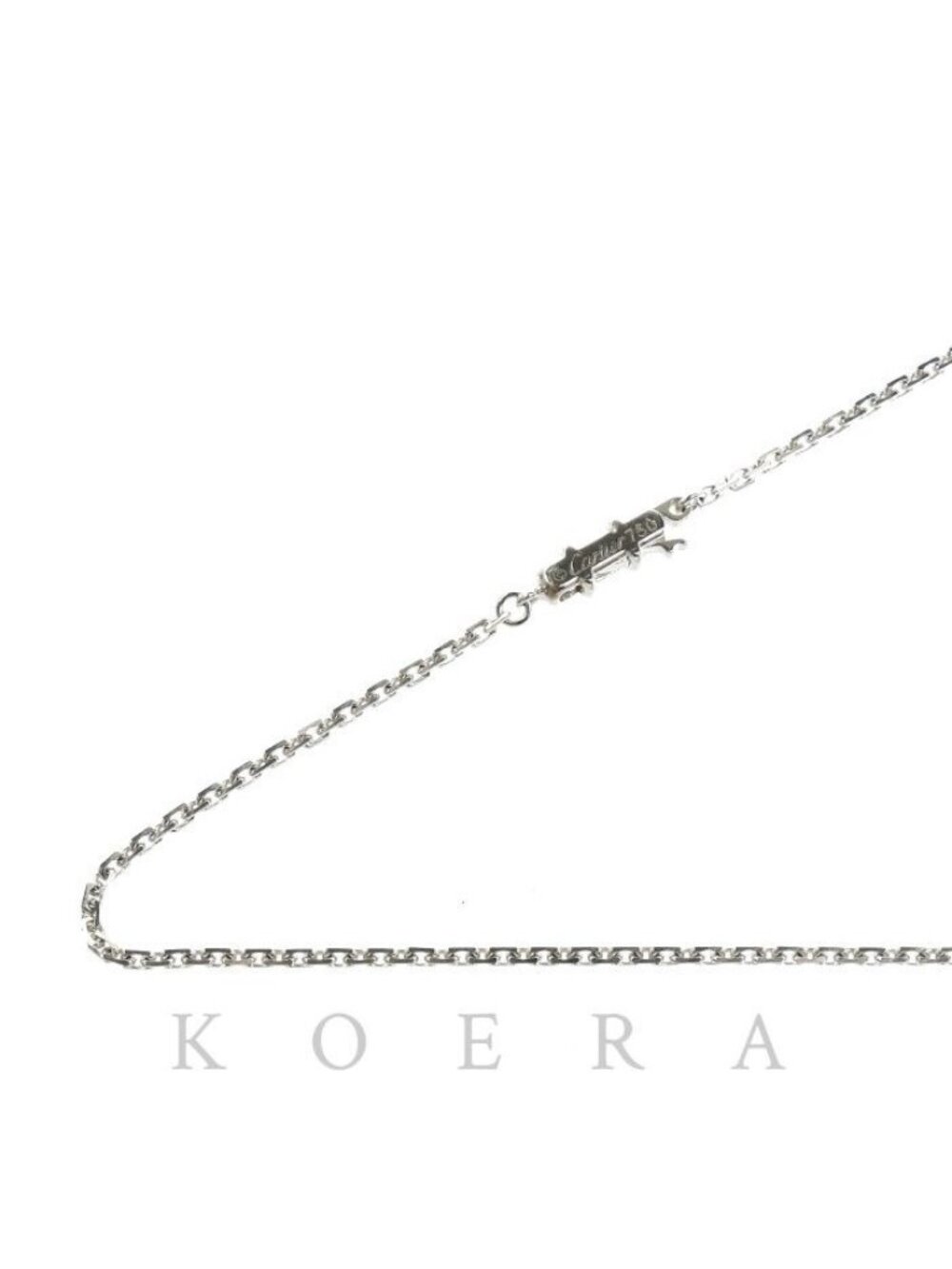 Cartier 18k White Gold Bu Chain Necklace 42